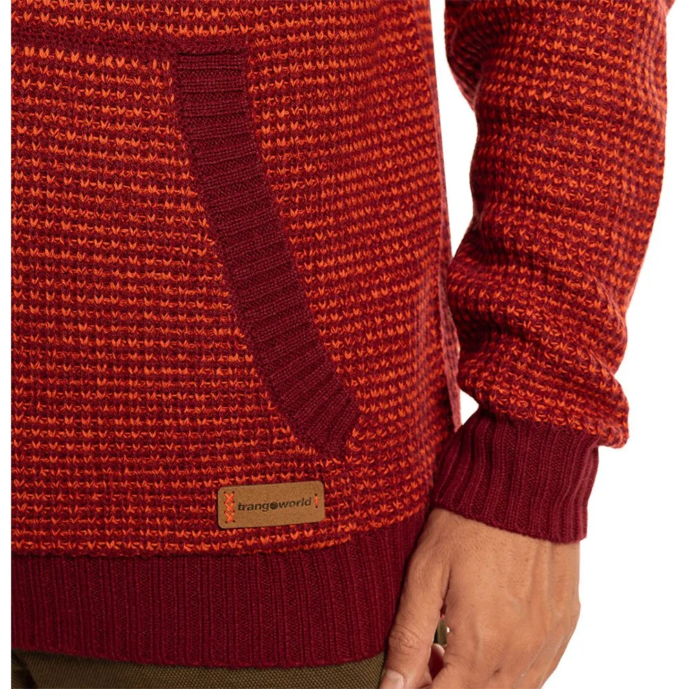 Trango Toscarri Sweatshirt Med Dragkedja, Cabernet / red orange