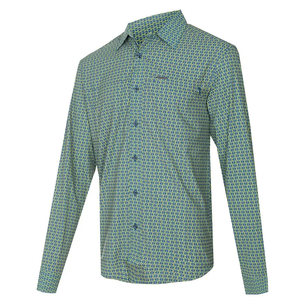 Trango Tunshu Skjorta Med Långa ärmar, Legion blue / citronelle
