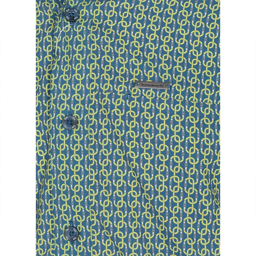 Trango Tunshu Skjorta Med Långa ärmar, Legion blue / citronelle