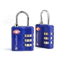 Travel Blue Tsa-godkänt Resväskslås Med 3-siffrig Kombination 2-pack