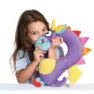 Travel Blue Unicorn Junior Kudde, Multicolor