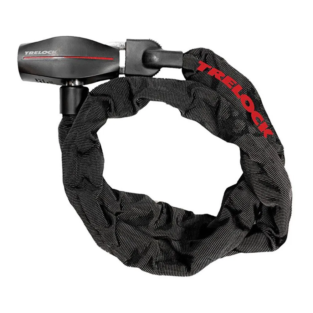 Trelock Bc 600 Kedjelås, Black / red, 6 x 1100mm
