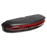 Trelock Cob Line Led Dinamo Bakljus, Red / black, One Size