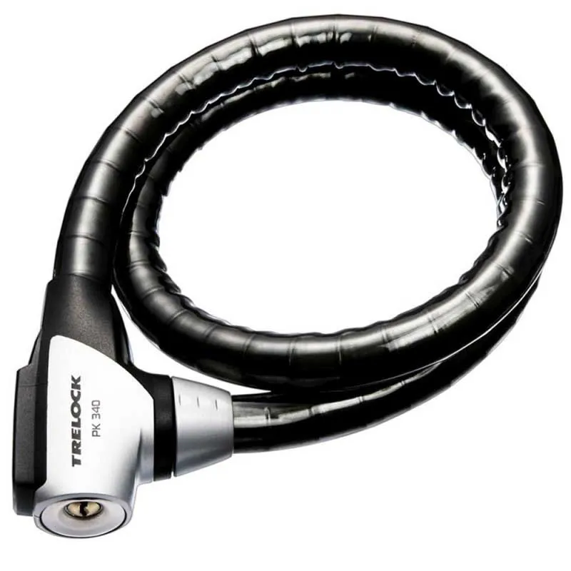 Trelock Pk 340 Kabellås, Black, 100cm