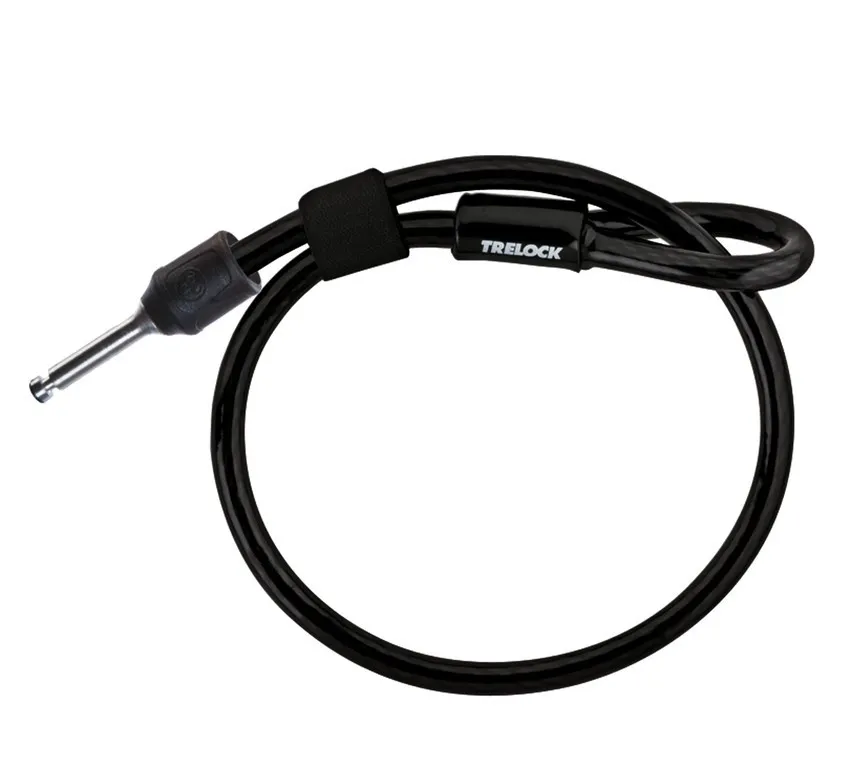 Trelock Plug-in Kabellås,150 cm., Svart