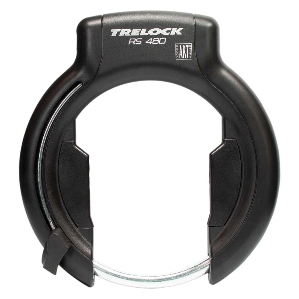 Trelock Rs 480 Xl Removable Key Cykelramlås, Black / red, One Size