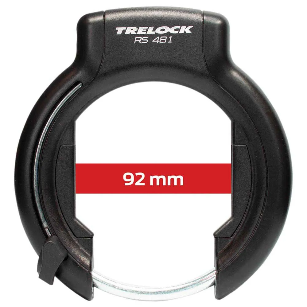 Trelock Rs 481 Xxl Cykelramlås, Black, One Size
