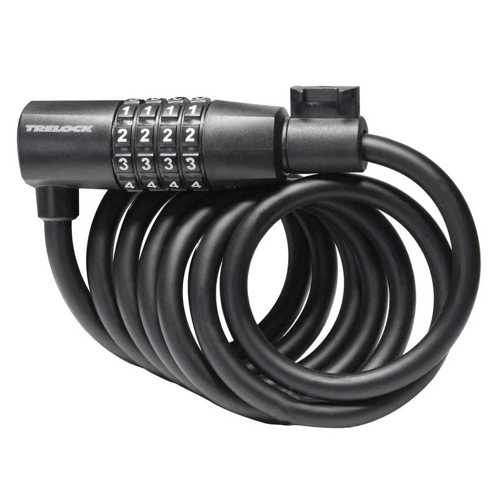 Trelock Sk 108 Code Kabellås, Black, 8 x 1500mm Trelock Sk 108 Code Kabellås, Black, 8 x 1500mm