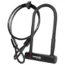 Trelock U4 Flex Bygellås, Black, 230 x 102 x 14mm