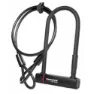 Trelock U4 Flex Bygellås, Black, 230 x 102 x 14mm