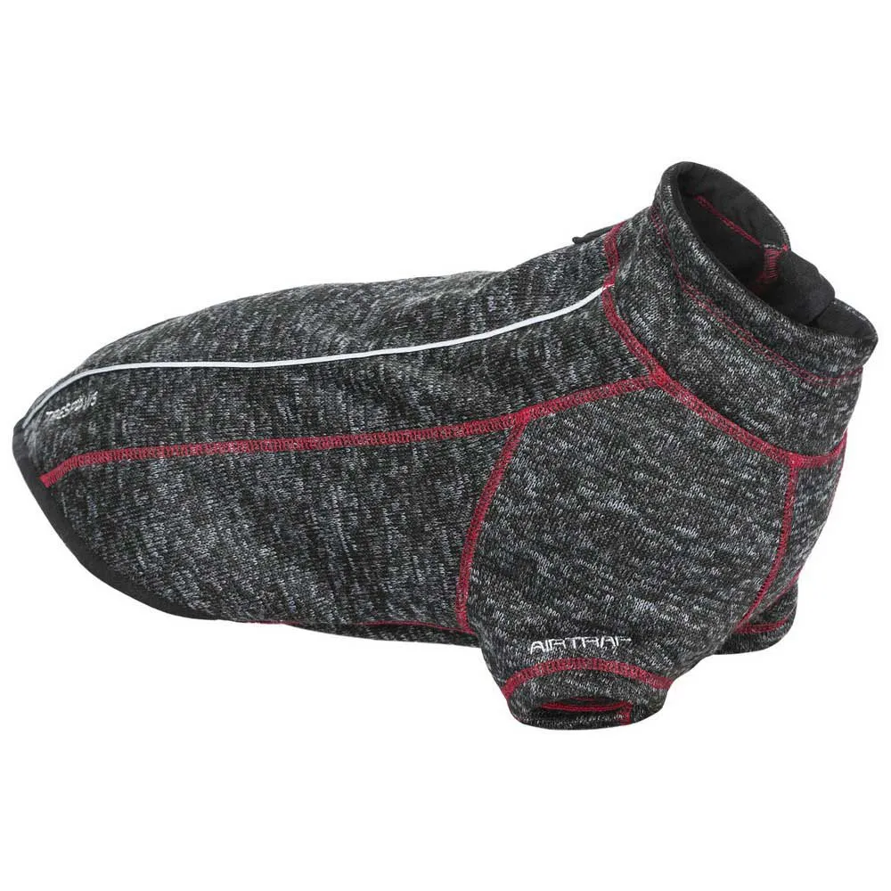Trespass Boomer Fleece Hundjacka, Black melange x, L Trespass Boomer Fleece Hundjacka, Black melange x, L