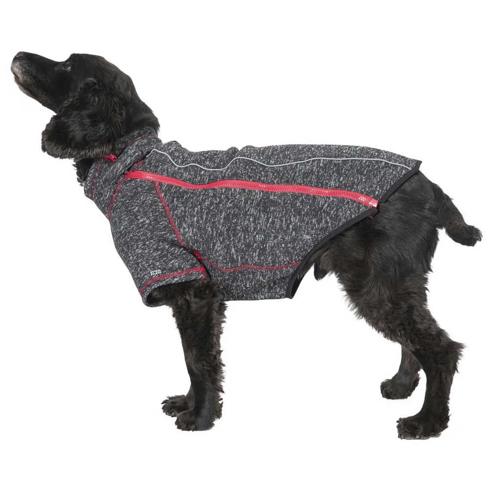 Trespass Boomer Fleece Hundjacka, Black melange x, L Trespass Boomer Fleece Hundjacka, Black melange x, L