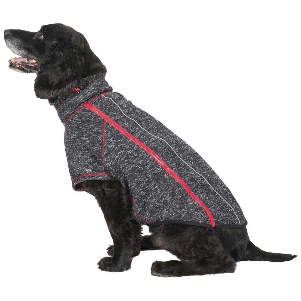 Trespass Boomer Fleece Hundjacka, Black melange x, L Trespass Boomer Fleece Hundjacka, Black melange x, L