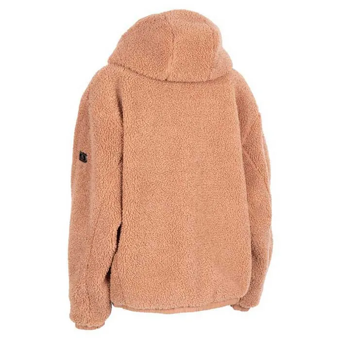 Trespass Burly Fleecejacka Med Huva, Dark blush