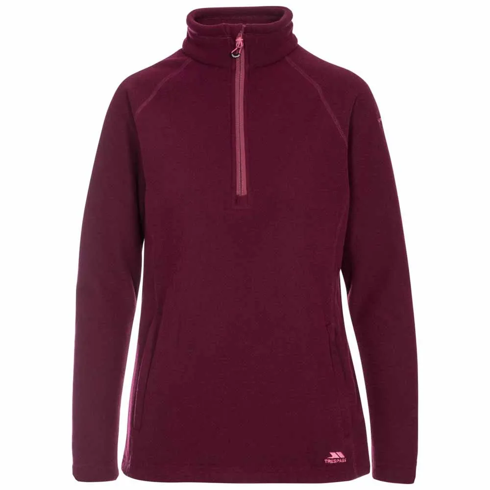 Trespass Commotion Fleece Med Halv Dragkedja, Fig