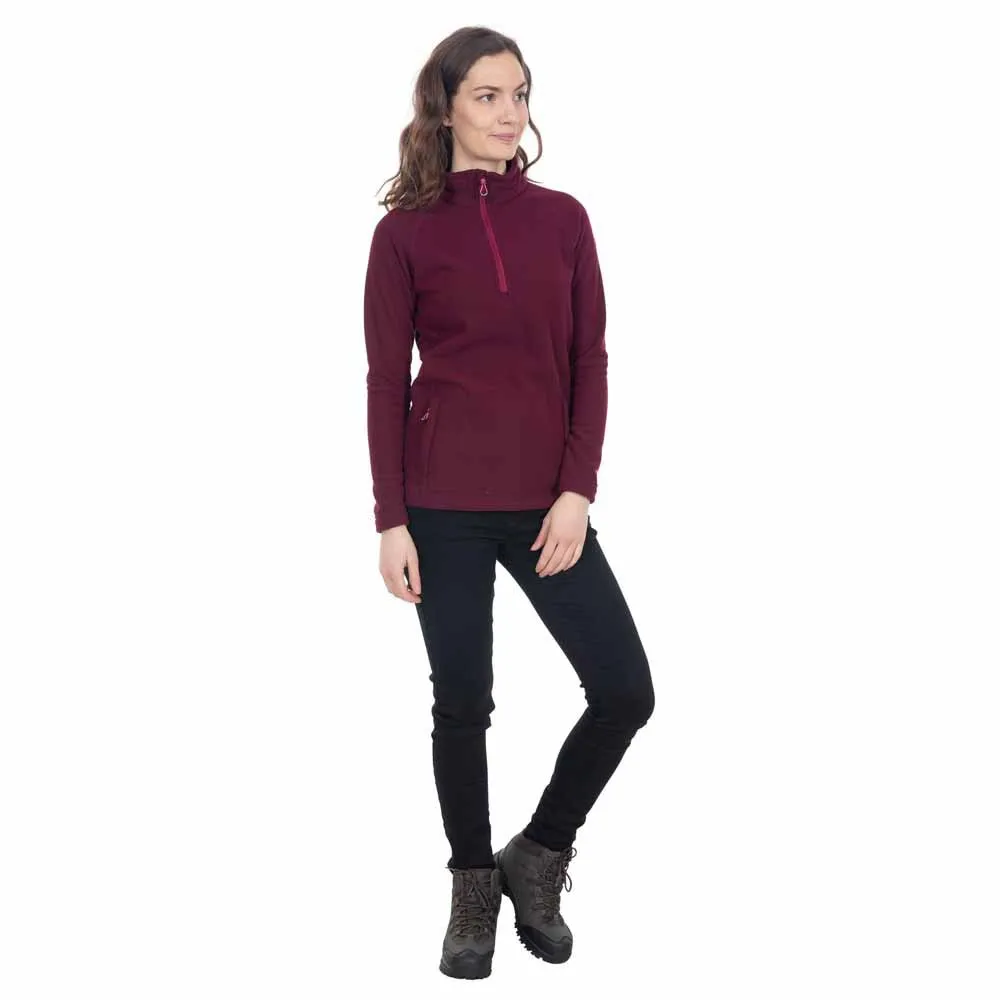 Trespass Commotion Fleece Med Halv Dragkedja, Fig