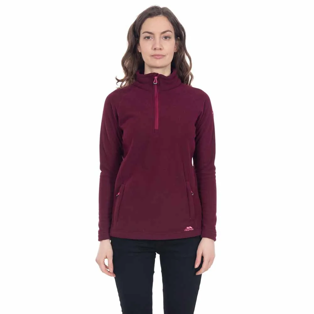 Trespass Commotion Fleece Med Halv Dragkedja, Fig