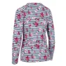 Trespass Dellini T-shirt Med Lång ärm, Pewter floral stripe