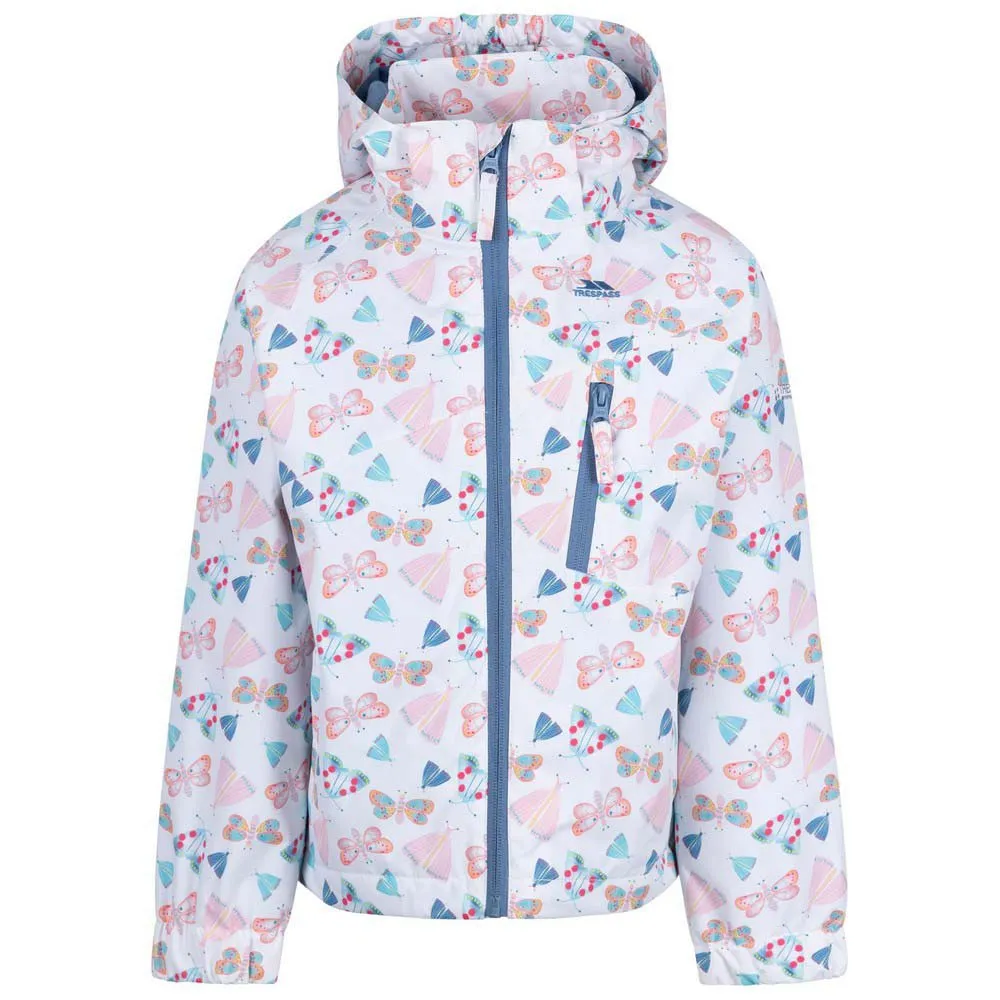 Trespass Fluttery Jacka, White, 3-4Y
