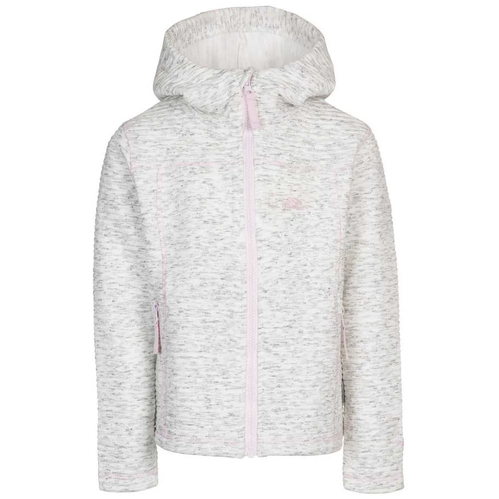Trespass Hostile Fleecejacka Med Huva, White, 24MON-3Y