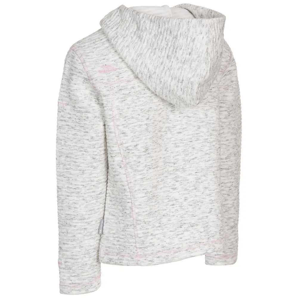 Trespass Hostile Fleecejacka Med Huva, White, 24MON-3Y