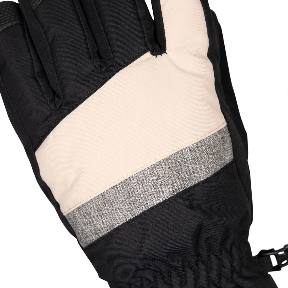 Trespass Jarol Handskar, Soft stone / black / textured fabric