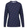 Trespass Mandy T-shirt Med Lång ärm, Navy print
