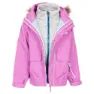 Trespass Outshine Tp50 Avtagbar Jacka, Deep pink, 7-8Y
