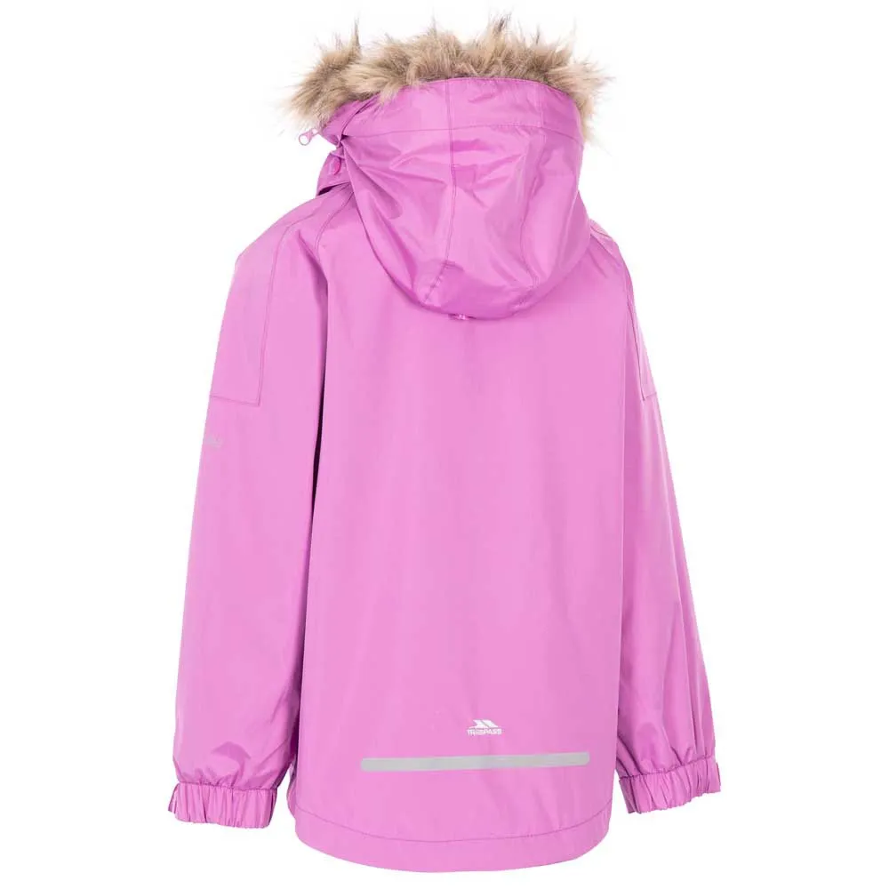 Trespass Outshine Tp50 Avtagbar Jacka, Deep pink, 7-8Y Trespass Outshine Tp50 Avtagbar Jacka, Deep pink, 7-8Y