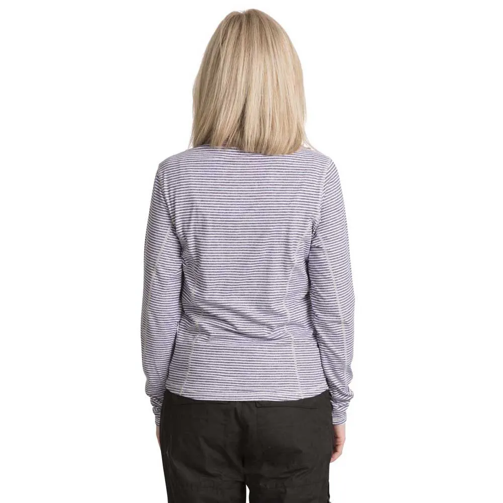 Trespass Overjoy T-shirt Med Lång ärm, Navy marl