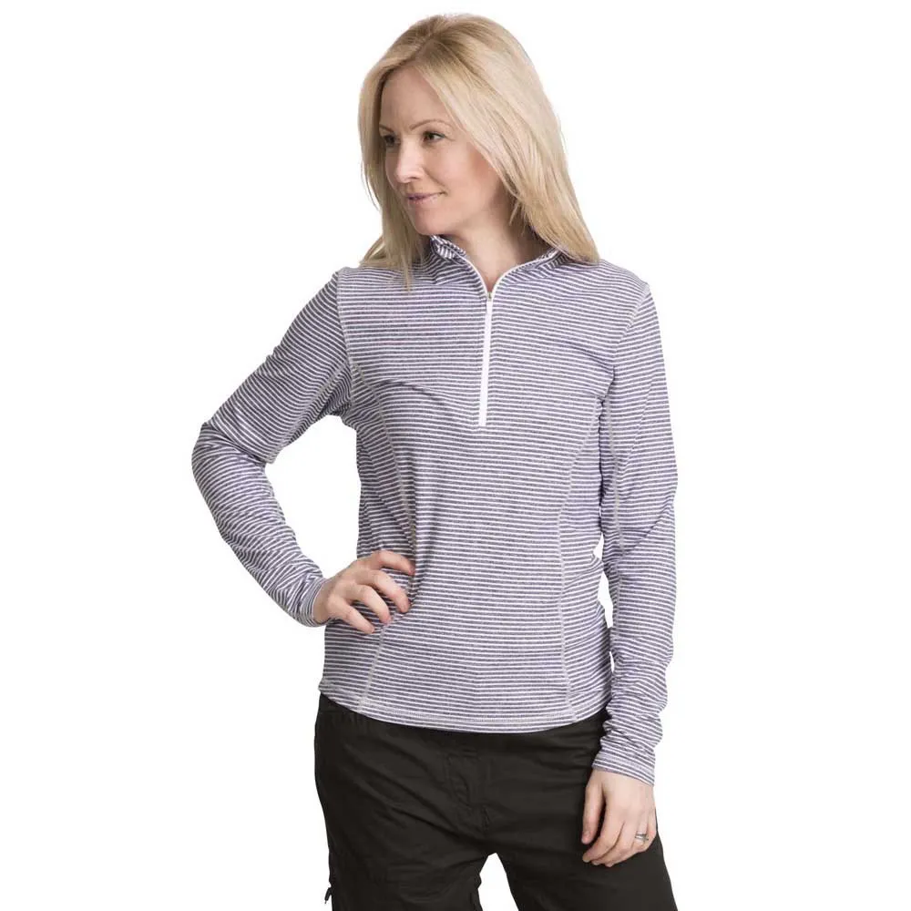 Trespass Overjoy T-shirt Med Lång ärm, Navy marl