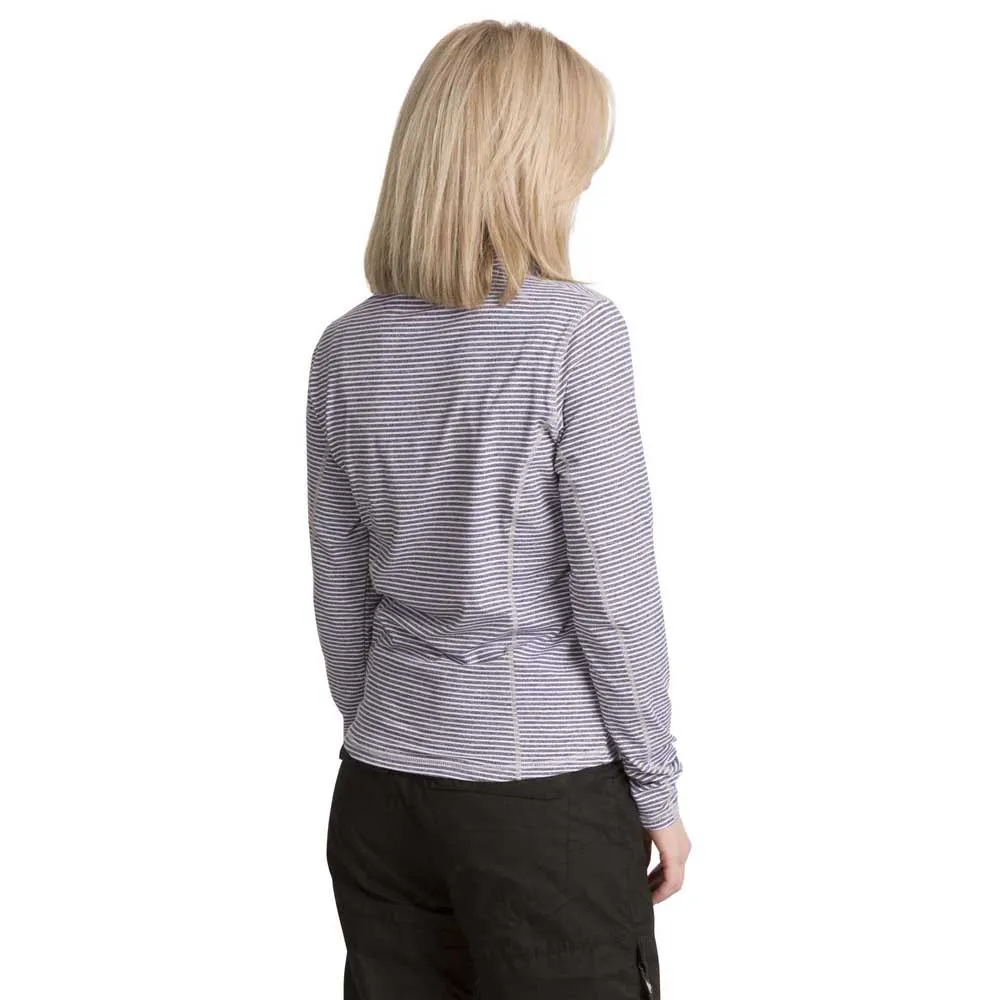 Trespass Overjoy T-shirt Med Lång ärm, Navy marl
