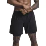 Trespass Patterson Shorts, Black / grey marl