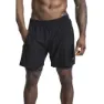 Trespass Patterson Shorts, Black / grey marl