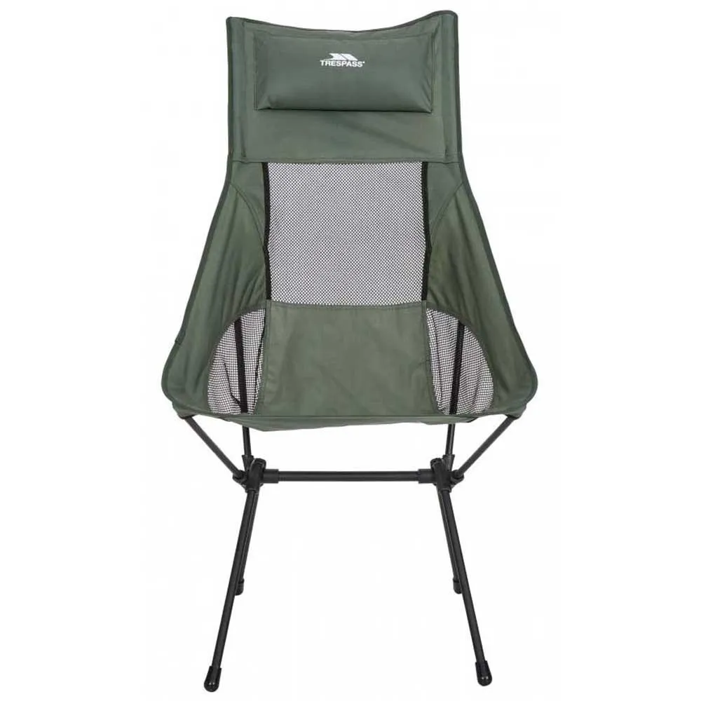 Trespass Roost Tall Lightweight Foldable Stol, Olive, One Size