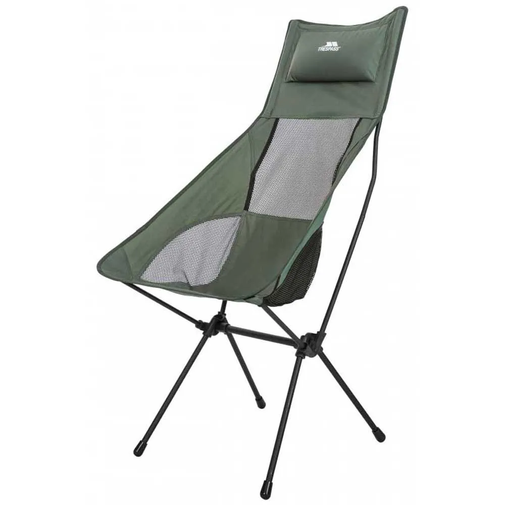 Trespass Roost Tall Lightweight Foldable Stol, Olive, One Size