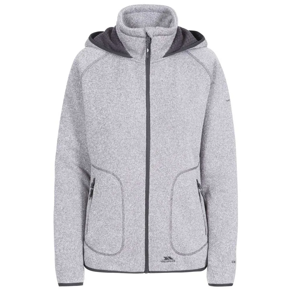Trespass Splendor Fleecejacka Med Huva, Grey