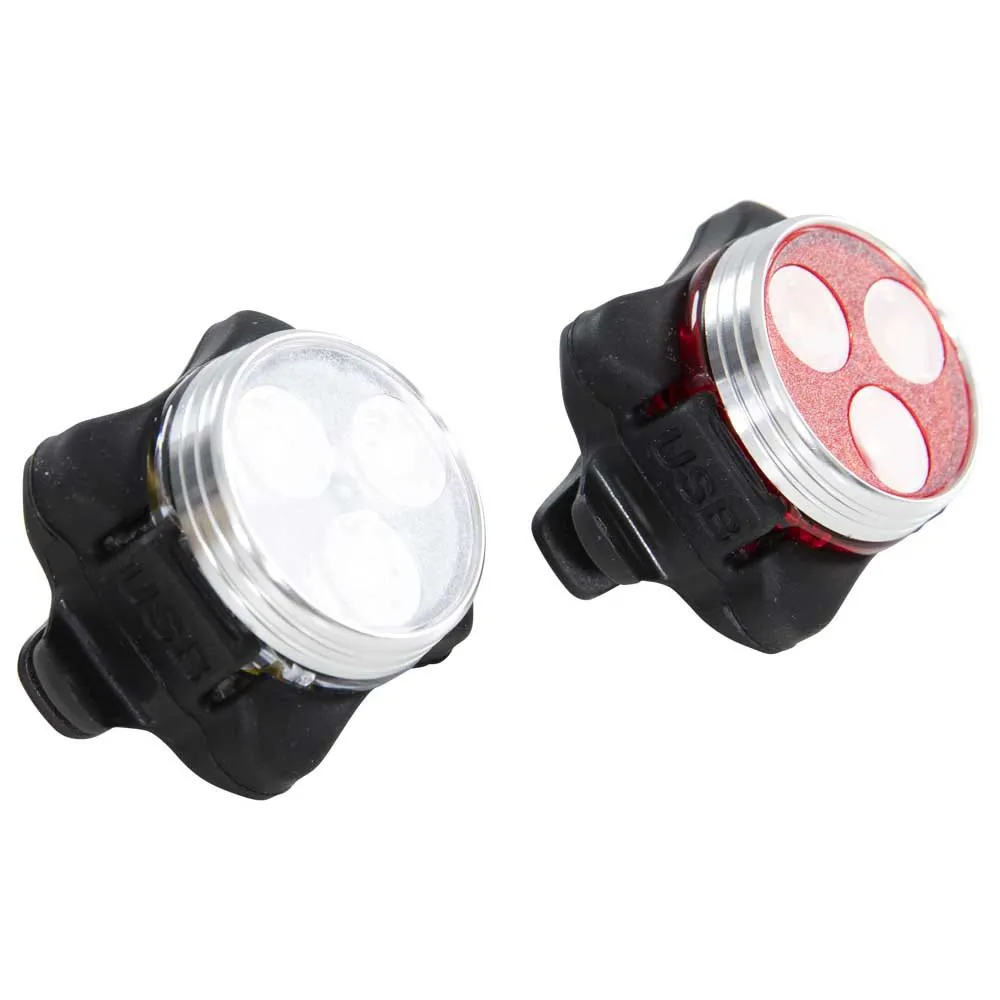 Trespass Streetlights Bike Cykellampset, Black, One Size Trespass Streetlights Bike Cykellampset, Black, One Size