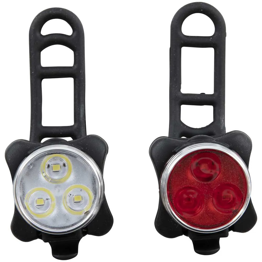 Trespass Streetlights Bike Cykellampset, Black, One Size Trespass Streetlights Bike Cykellampset, Black, One Size