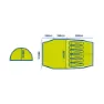Trespass Torrisdale Tält, Blue, 6 Platser