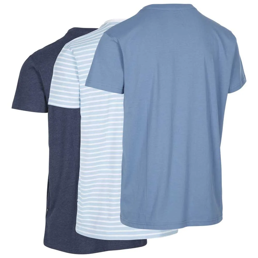 Trespass Triplex T-shirt Med Korta ärmar, Sky blue stripe / navy marl / denim Trespass Triplex T-shirt Med Korta ärmar, Sky blue stripe / navy marl / denim