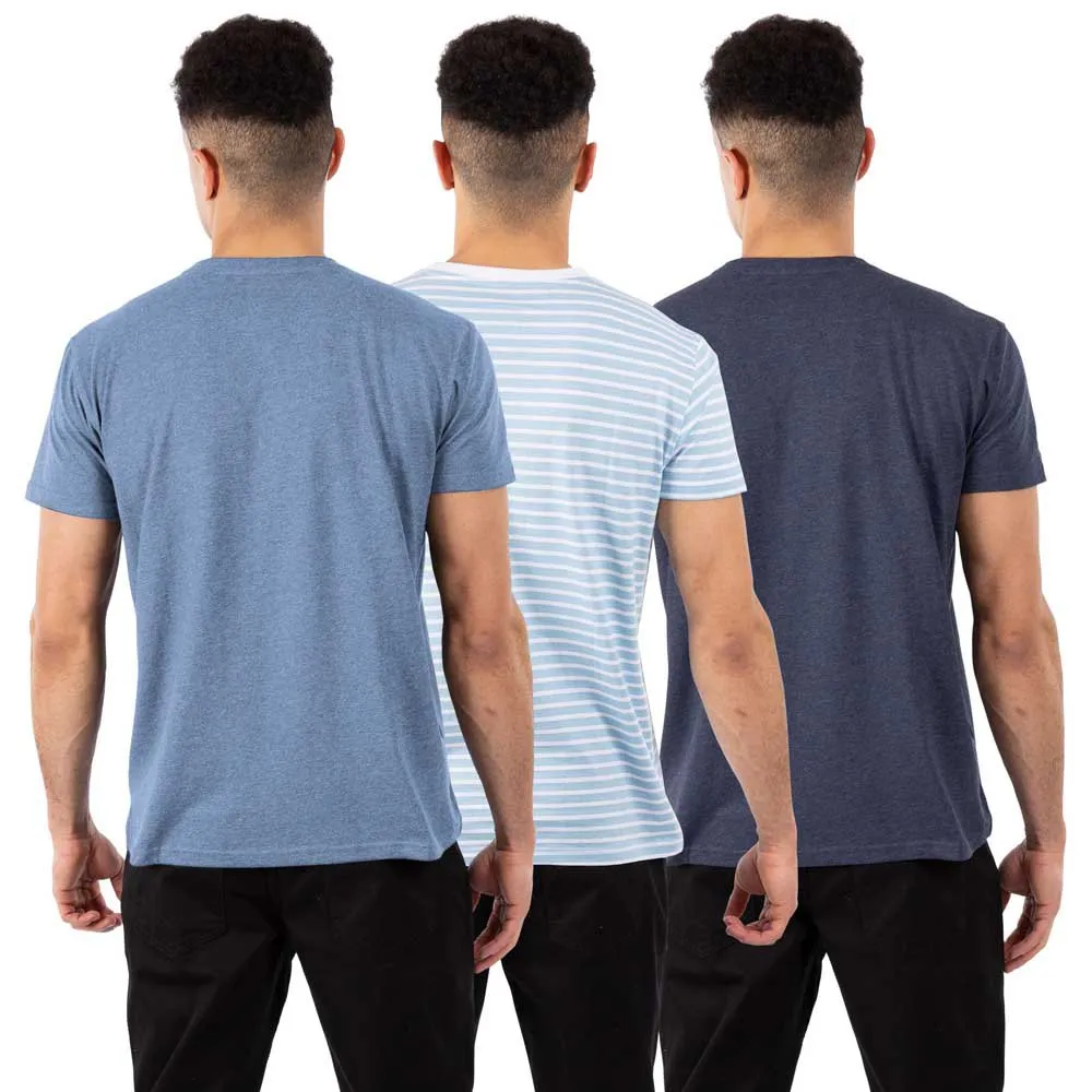 Trespass Triplex T-shirt Med Korta ärmar, Sky blue stripe / navy marl / denim Trespass Triplex T-shirt Med Korta ärmar, Sky blue stripe / navy marl / denim