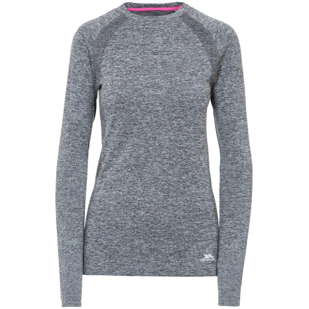 Trespass Welina Tp75 Långärmad Baslager, Black marl
