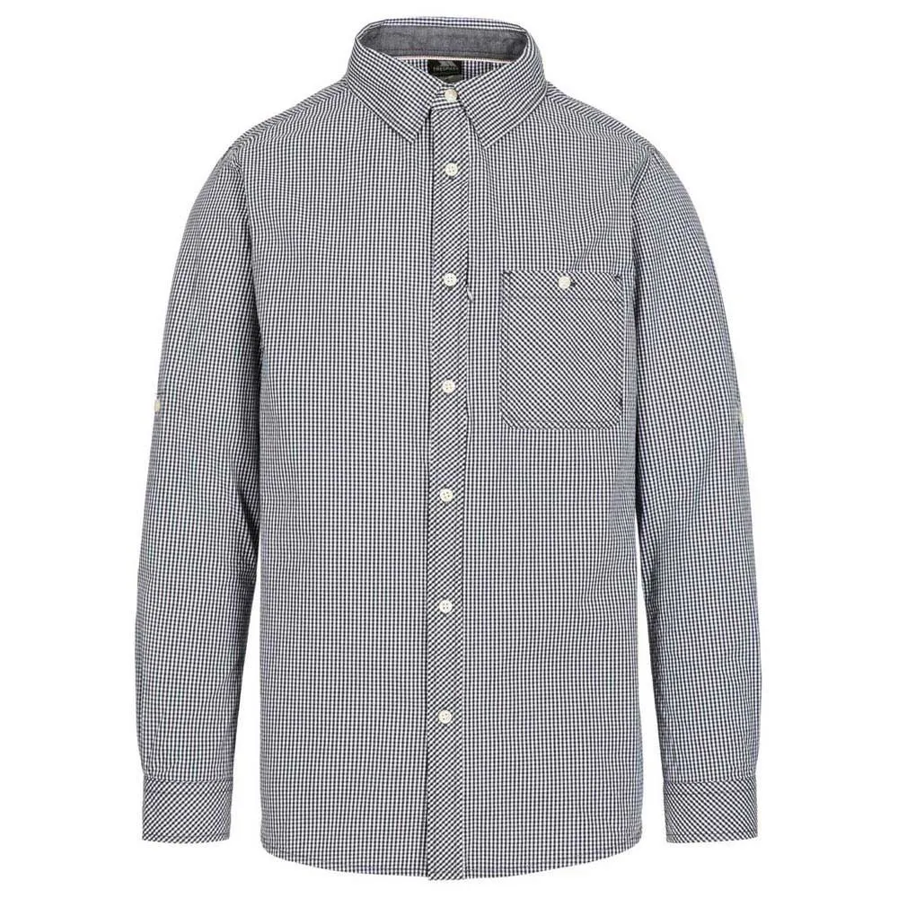 Trespass Yaddlethorpe Skjorta Med Långa ärmar, Black gingham