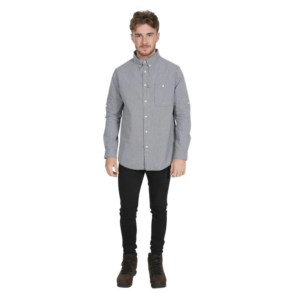 Trespass Yaddlethorpe Skjorta Med Långa ärmar, Black gingham