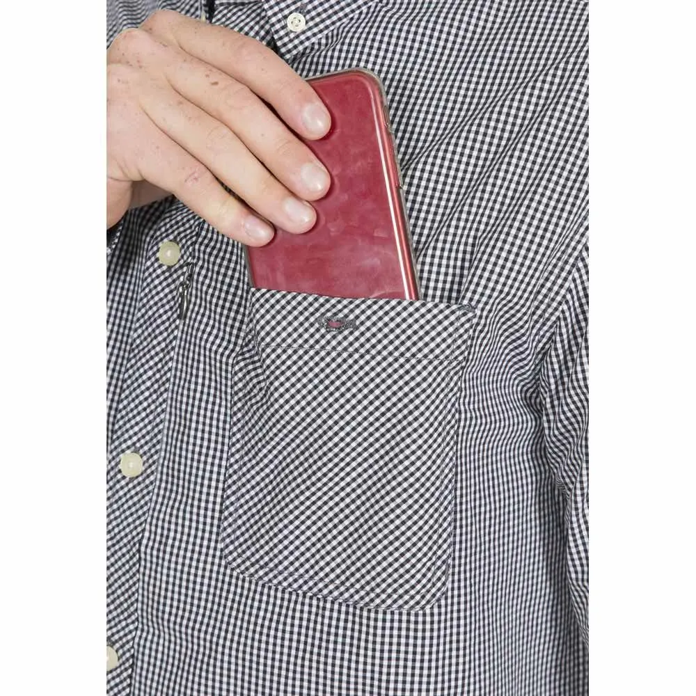 Trespass Yaddlethorpe Skjorta Med Långa ärmar, Black gingham