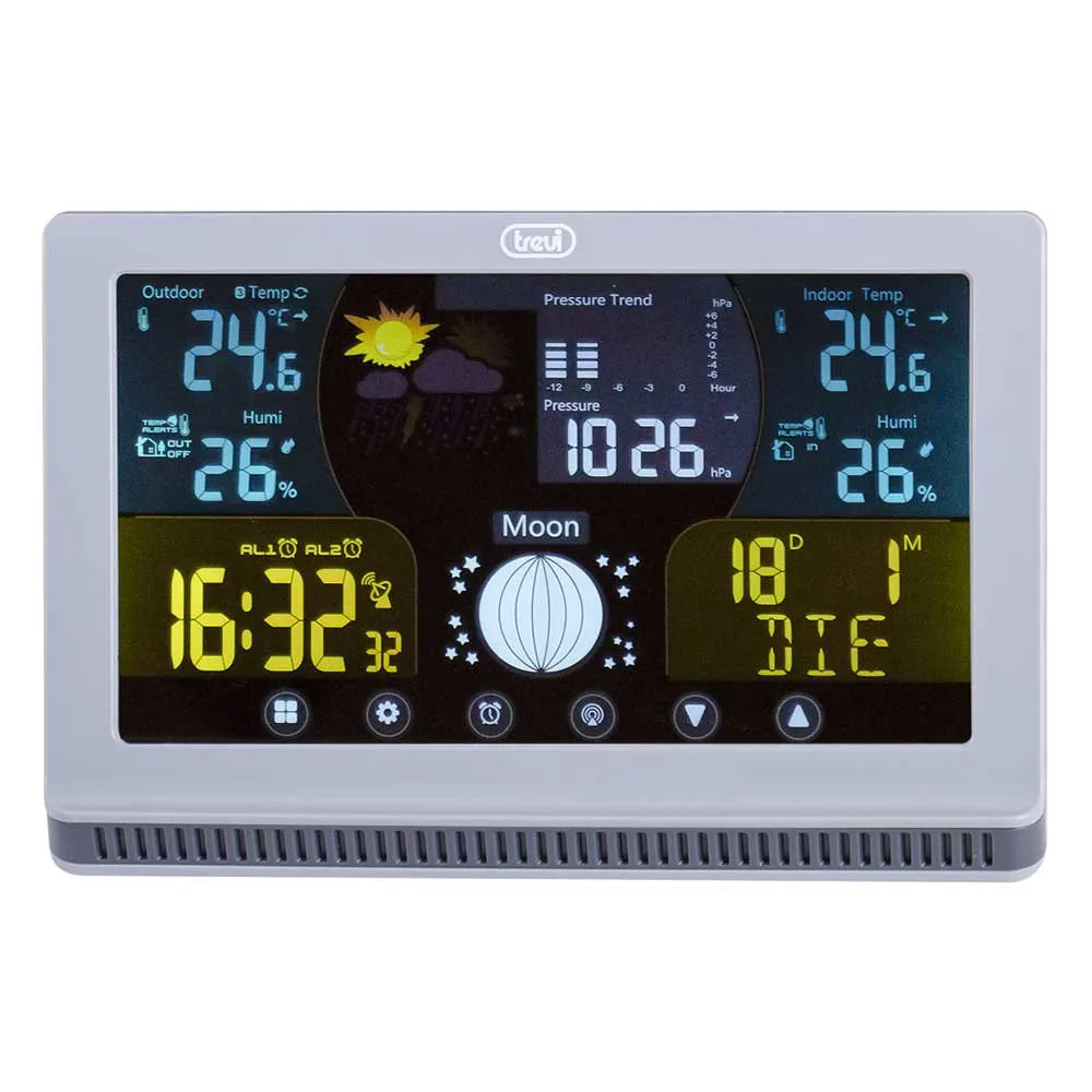Trevi Me 3p70 Rc Väderstation, Grey, One Size