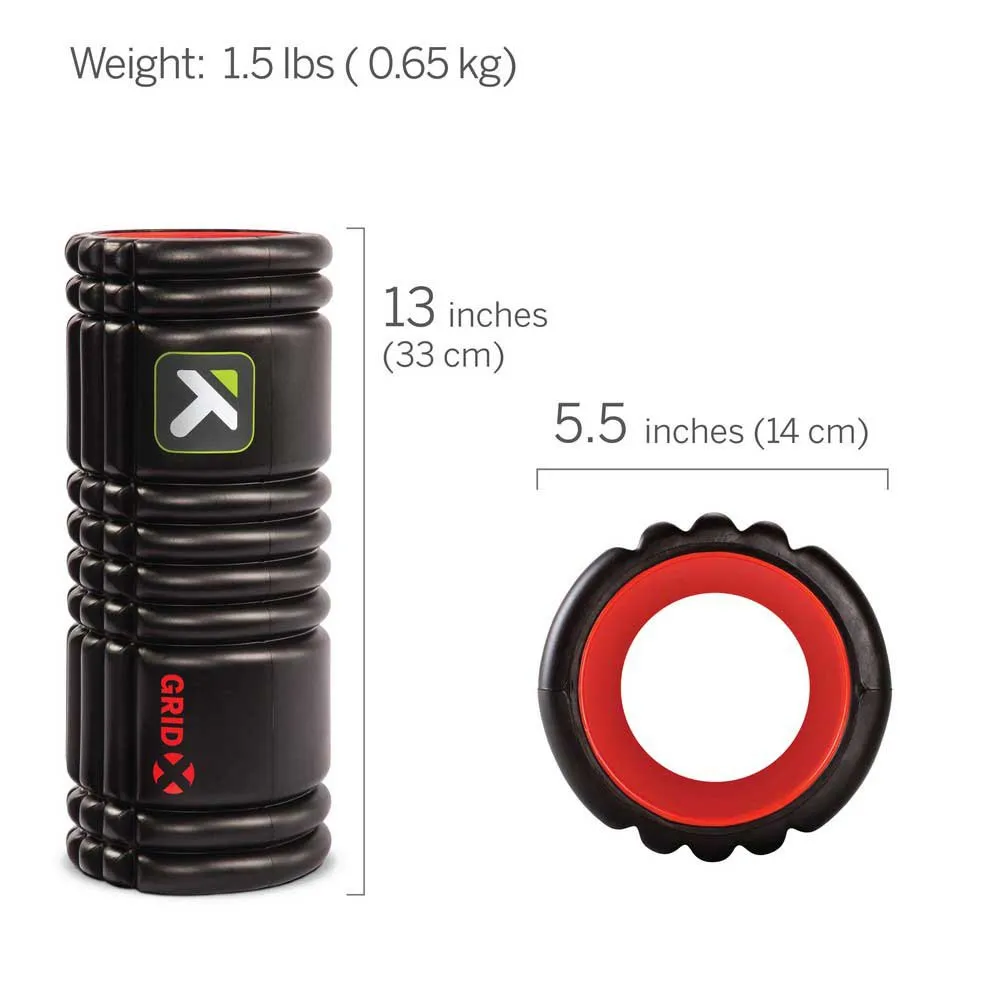 TriggerPoint The Grid X Massage Rulle, Black / red, 33cm