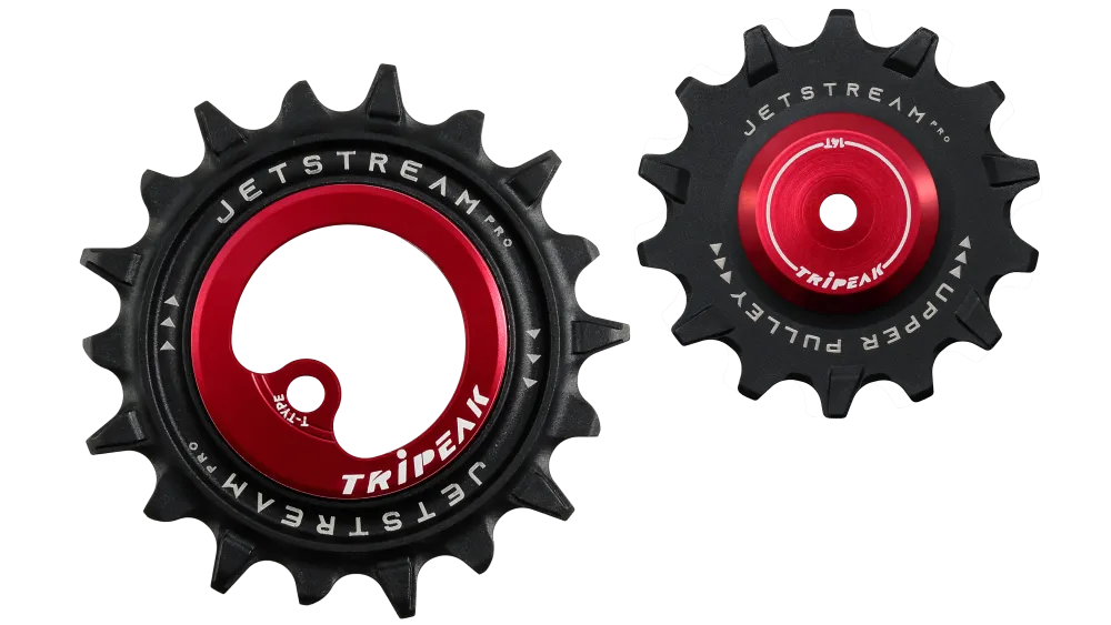 Tripeak 14/18T Asymmetrisk oversized rulltrissor SRAM T-Type AXS, Svart Tripeak 14/18T Asymmetrisk oversized rulltrissor SRAM T-Type AXS, Svart