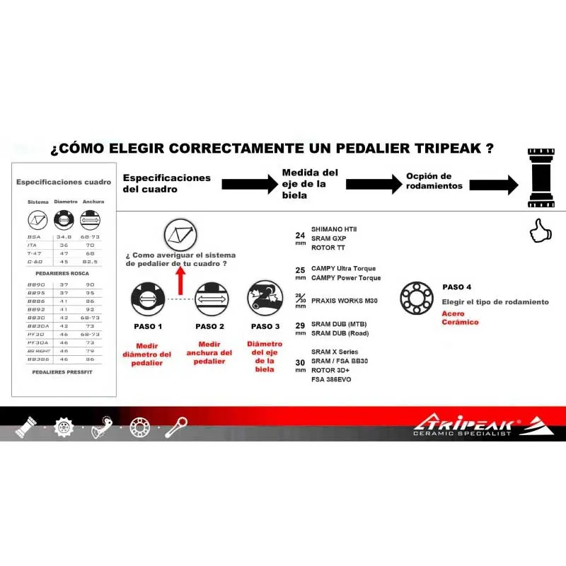 Tripeak Jetstream Pro Bsa Vevlagerskoppar, Black, 68mm Tripeak Jetstream Pro Bsa Vevlagerskoppar, Black, 68mm